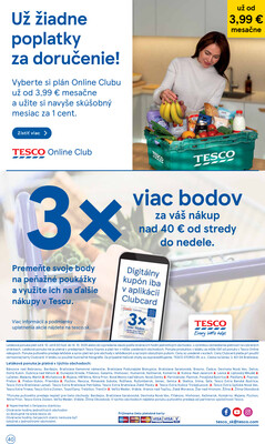 Tesco malé hypermarkety od 8.10. do 14.10.2025