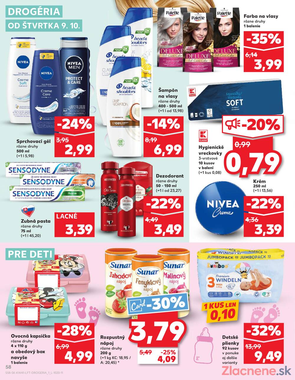 Leták Kaufland - Kaufland 9.10. - 15.10. - Kaufland Bytča - strana 58