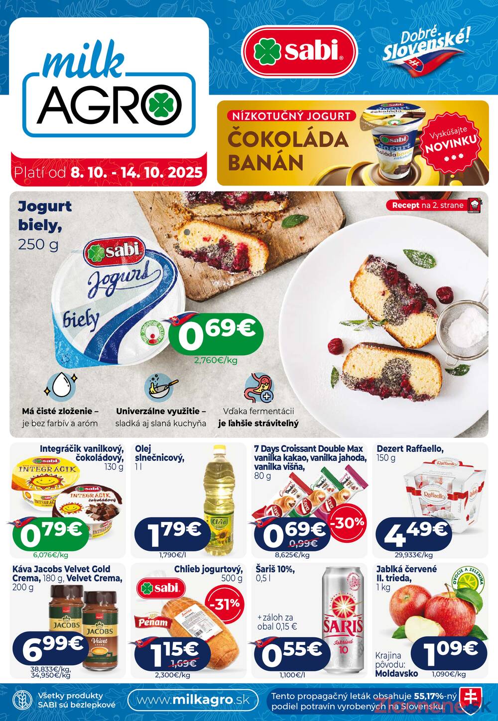 Leták MILK - AGRO - MILK - AGRO do 14.10. - strana 1