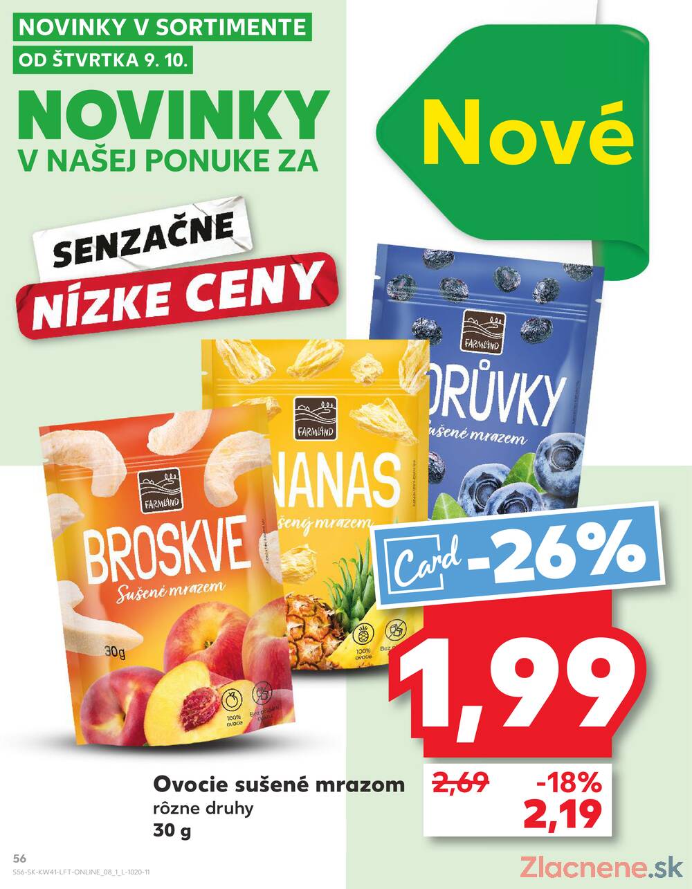 Leták Kaufland - Kaufland 9.10. - 15.10. - Kaufland Poprad - Jiřího Wolkera - strana 56