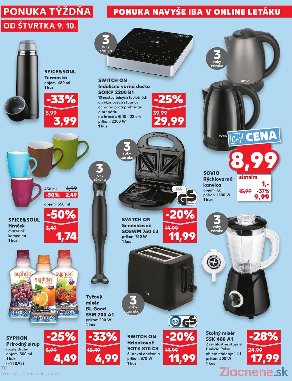 Leták Kaufland - Kaufland 9.10. - 15.10. - Kaufland Poprad - Jiřího Wolkera - strana 70