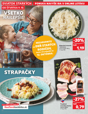 Kaufland 9.10. - 15.10. - Kaufland Poprad - Jiřího Wolkera