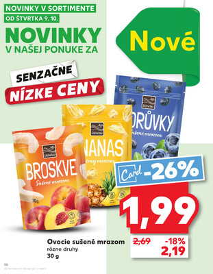 Kaufland 9.10. - 15.10. - Kaufland Poprad - Jiřího Wolkera