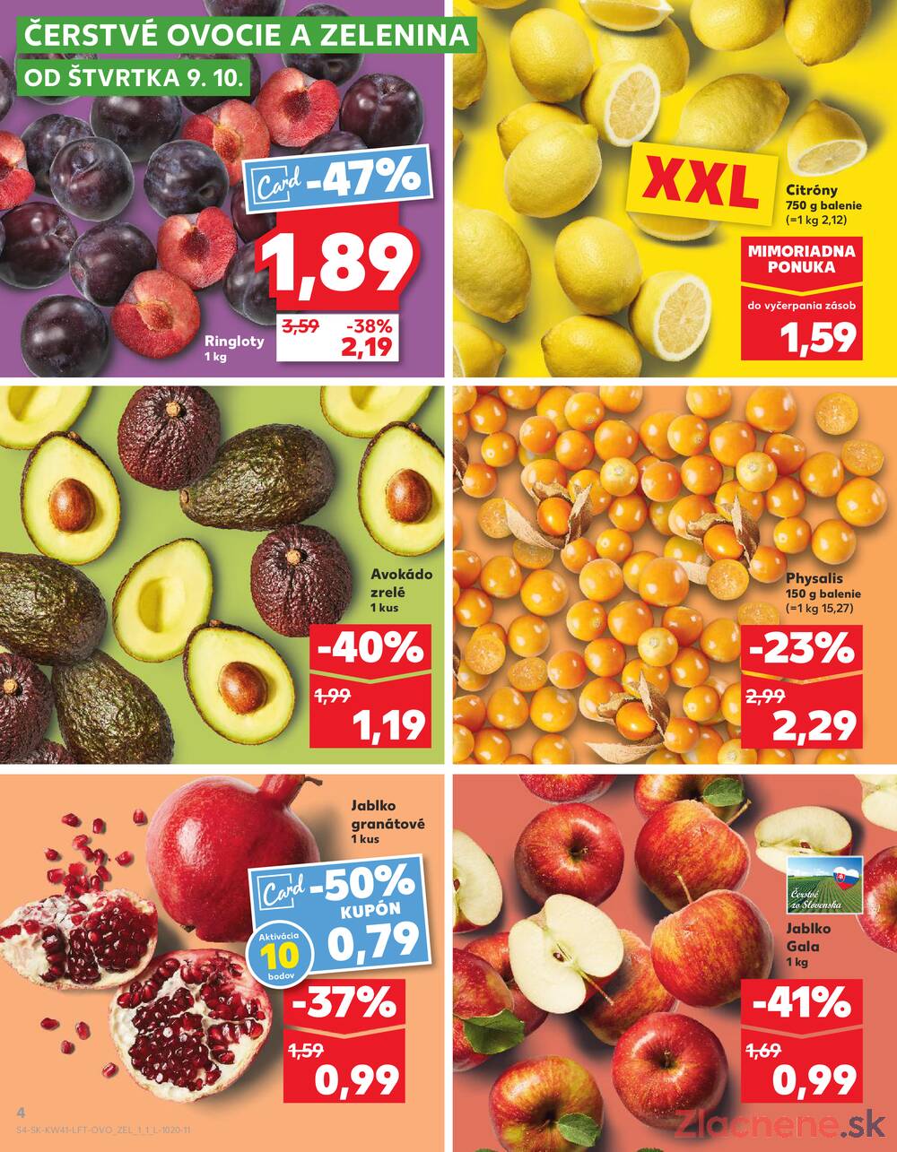 Leták Kaufland - Kaufland 9.10. - 15.10. - Kaufland Trnava - Nová ul. - strana 4