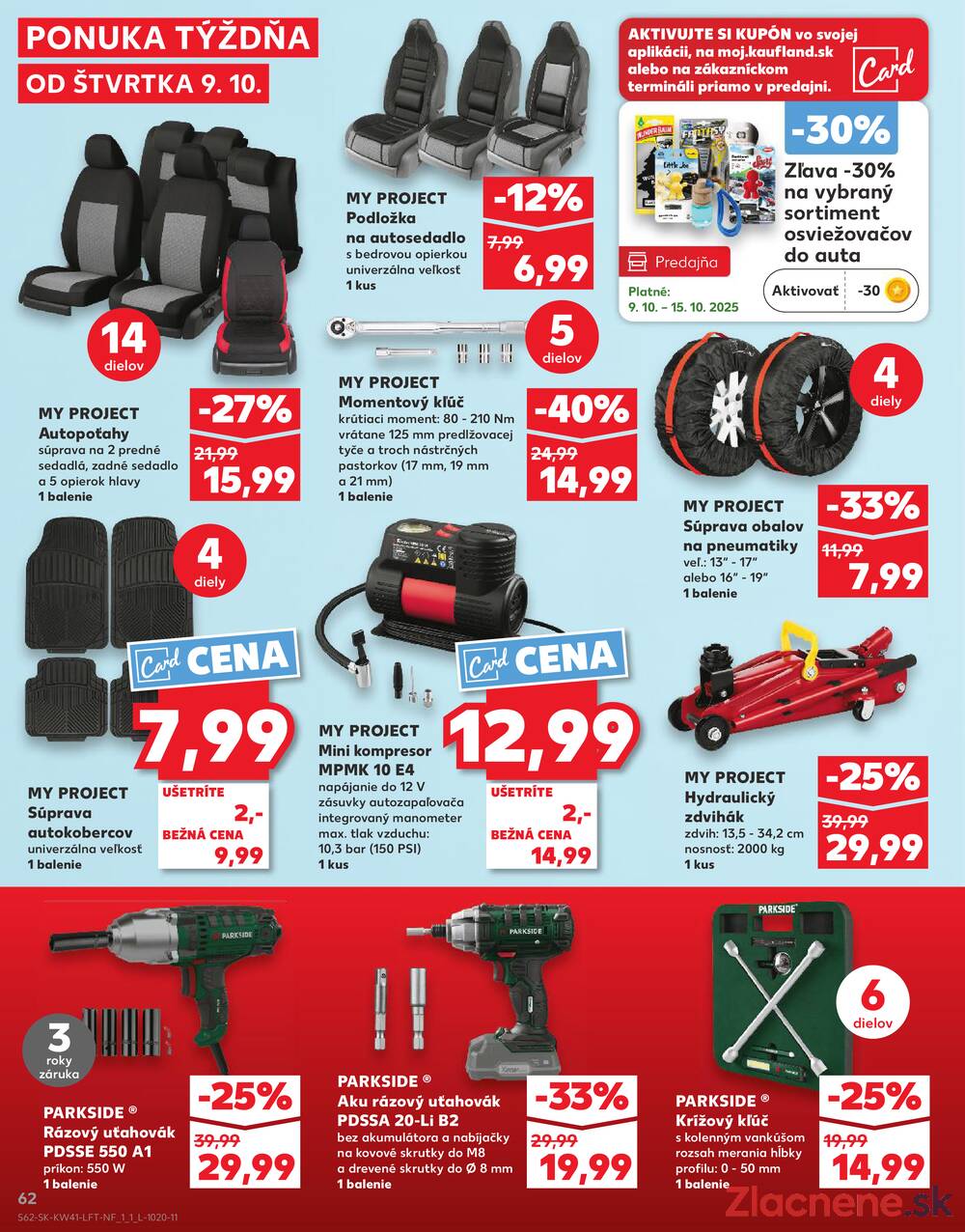 Leták Kaufland - Kaufland 9.10. - 15.10. - Kaufland Bratislava - Nové Mesto - strana 62