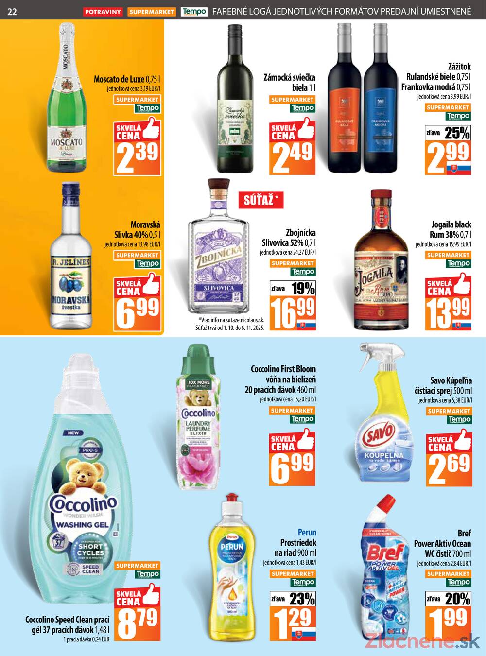 Leták COOP Jednota Slovensko - COOP do 15.10. - strana 22