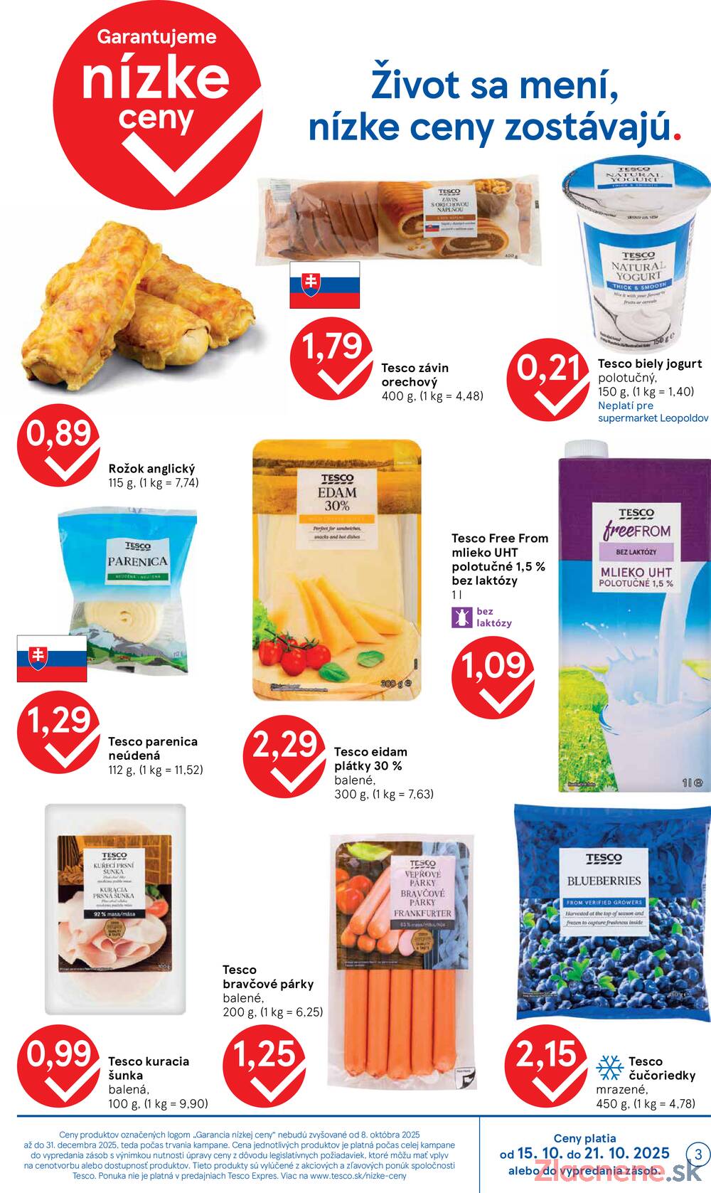 Leták Tesco - Tesco supermarkety od 15.10. do 21.10.2025 - strana 3 Leták Tesco - Tesco supermarkety od 15.10. do 21.10.2025 - strana 3