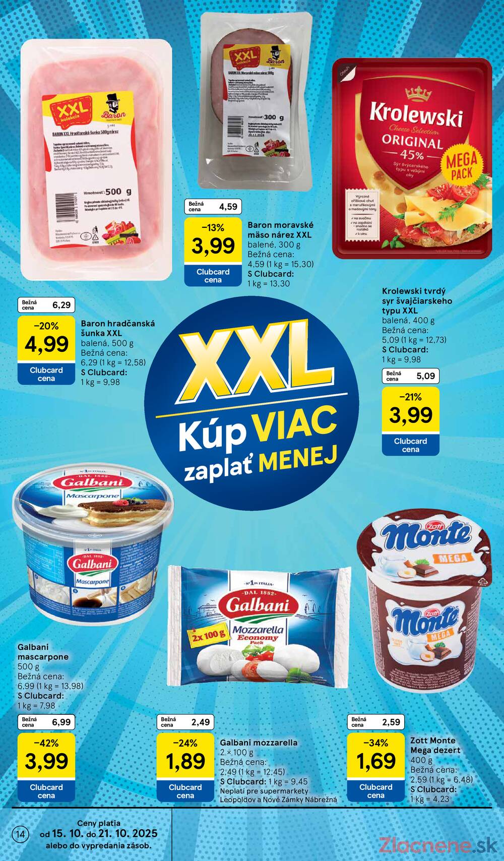 Leták Tesco - Tesco supermarkety od 15.10. do 21.10.2025 - strana 14 Leták Tesco - Tesco supermarkety od 15.10. do 21.10.2025 - strana 14