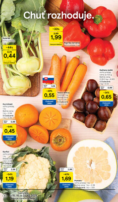 Tesco supermarkety od 15.10. do 21.10.2025