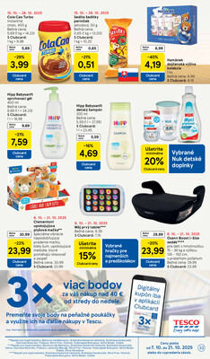 Tesco malé hypermarkety od 15.10. do 21.10.2025