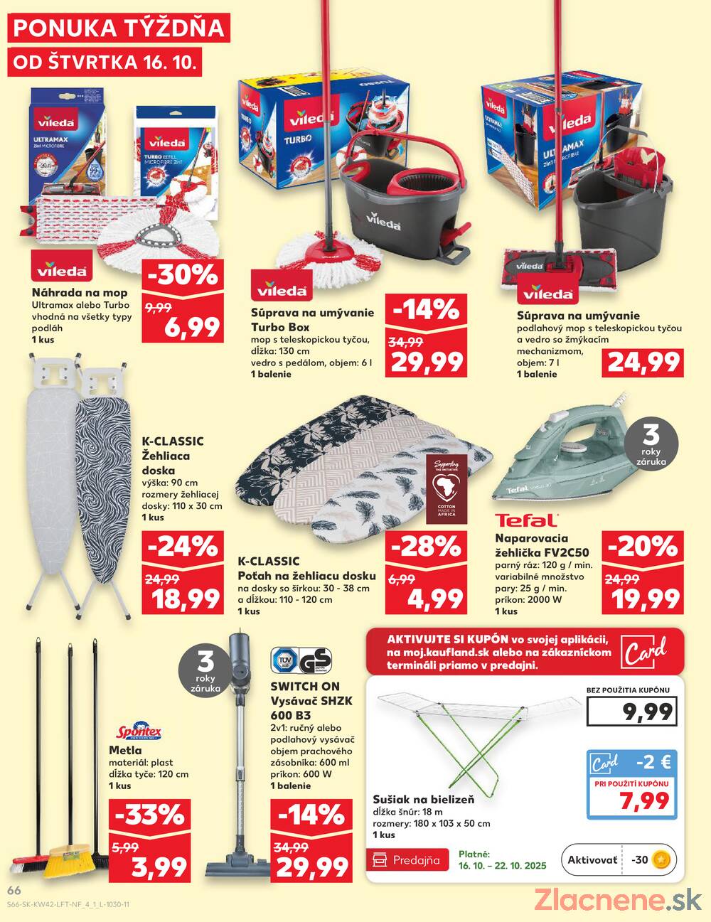 Leták Kaufland - Kaufland 16.10. - 22.10. - Bratislava-Patrónka - strana 66