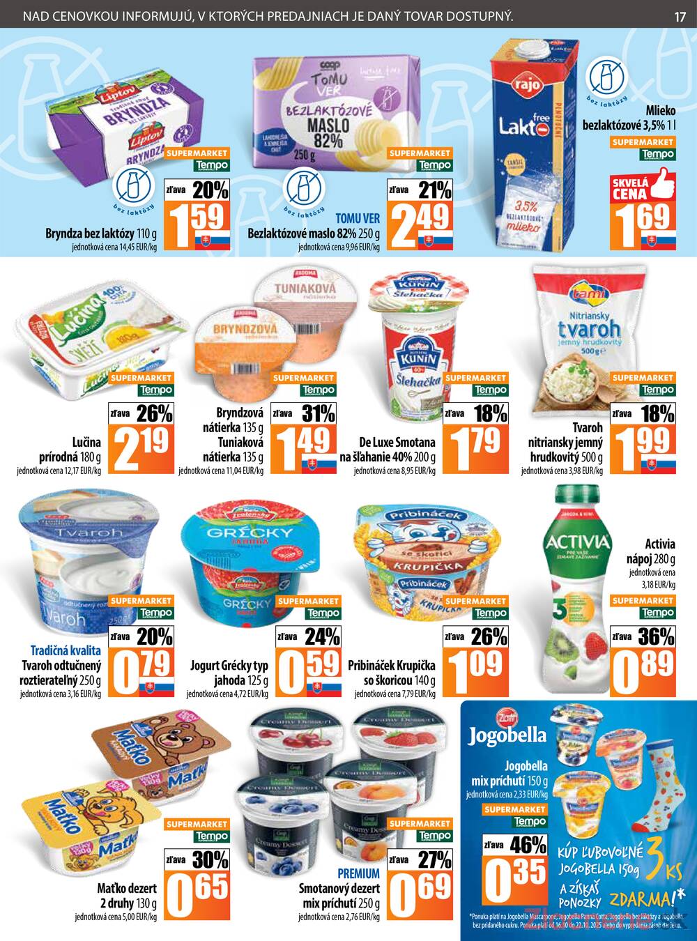 Leták COOP Jednota Slovensko - COOP do 22.10. - strana 17