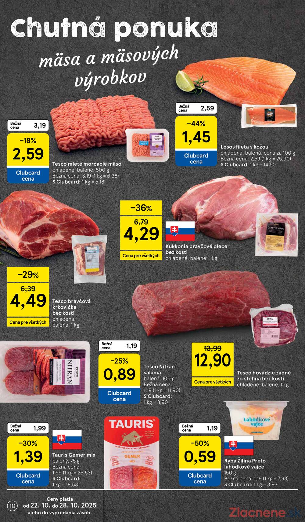 Leták Tesco - Tesco supermarkety od 22.10. do 28.10.2025 - strana 10 Leták Tesco - Tesco supermarkety od 22.10. do 28.10.2025 - strana 10