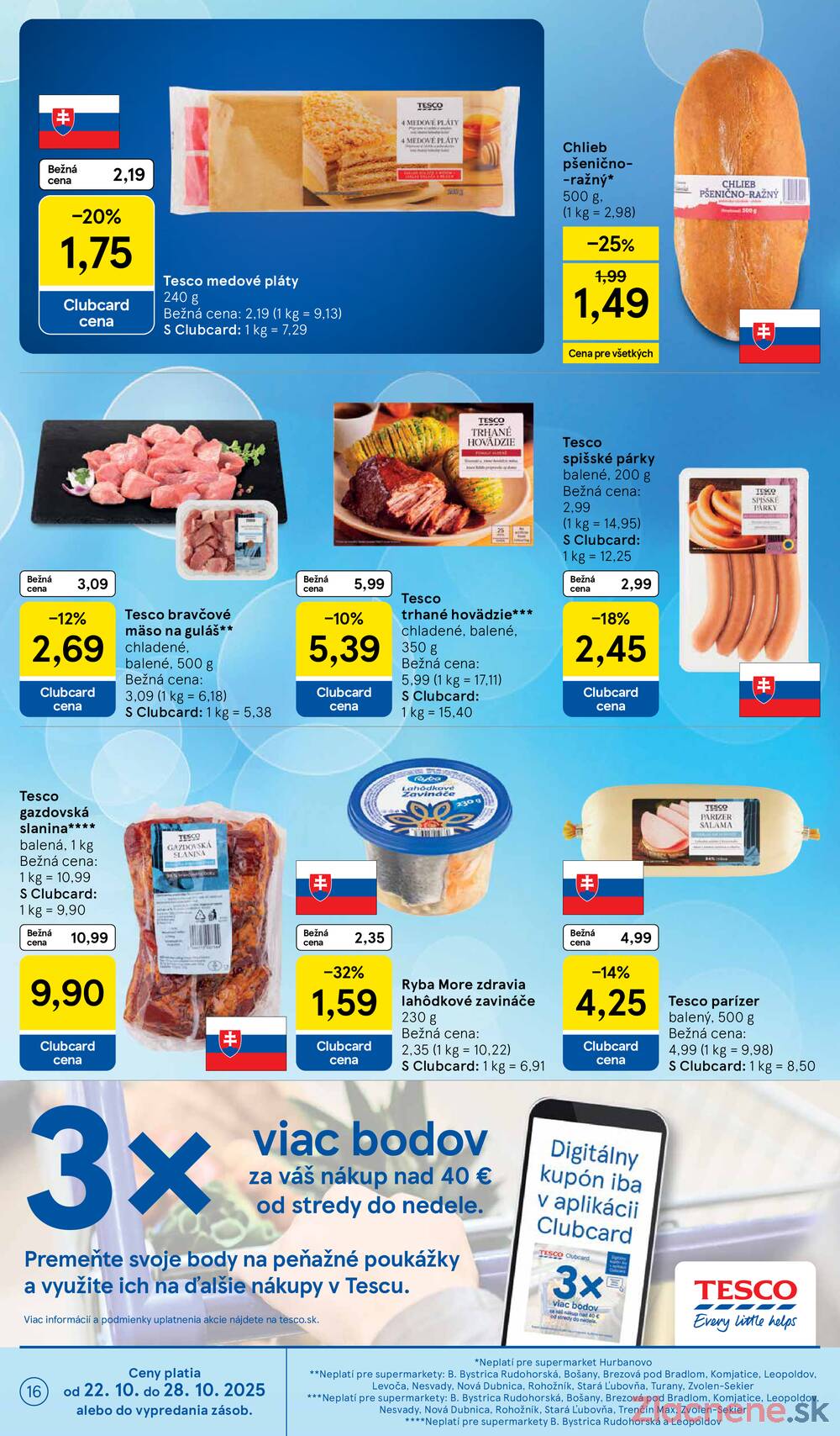 Leták Tesco - Tesco supermarkety od 22.10. do 28.10.2025 - strana 16 Leták Tesco - Tesco supermarkety od 22.10. do 28.10.2025 - strana 16