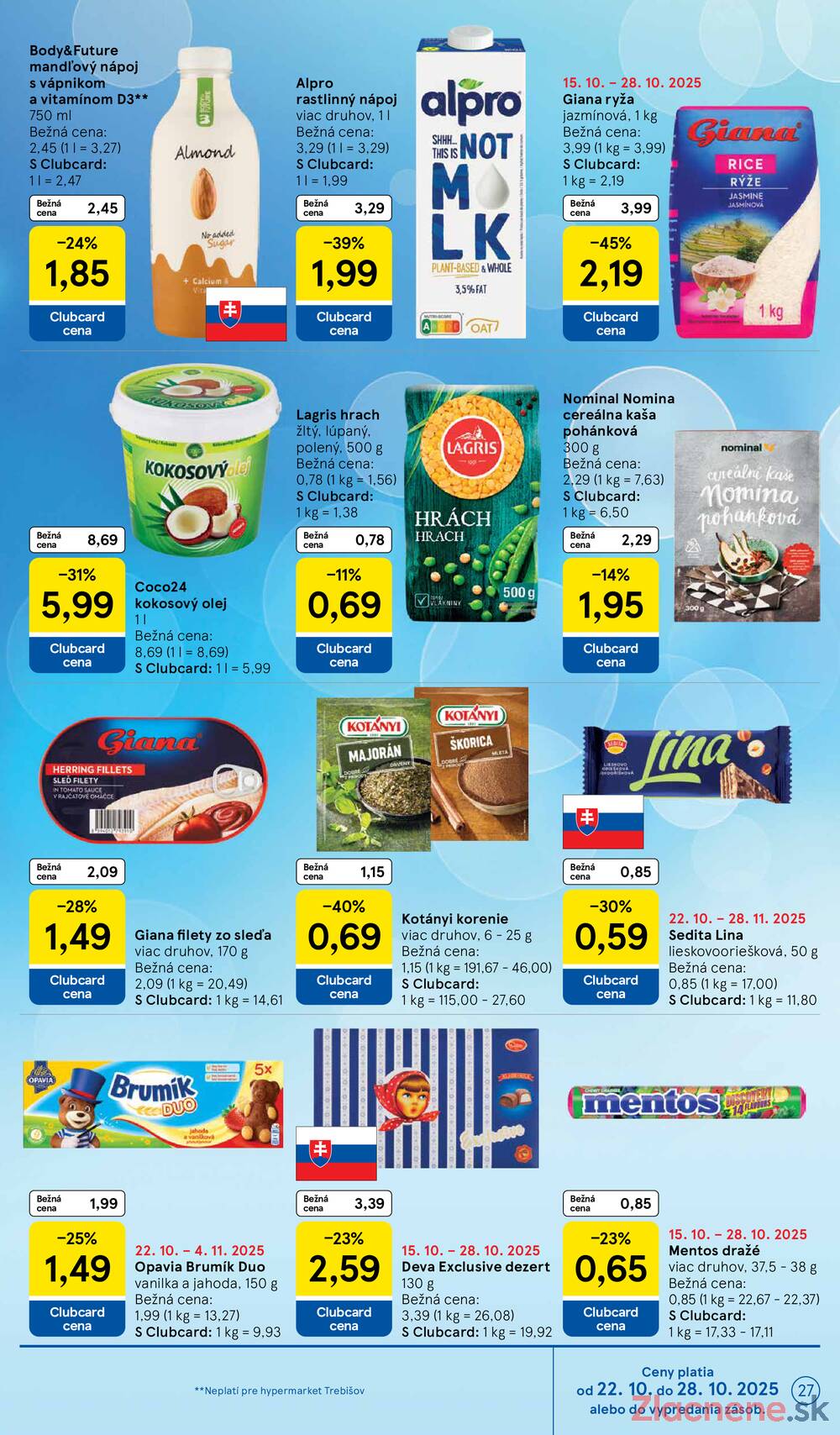Leták Tesco
		  platný do 28.10.2025 - strana 27