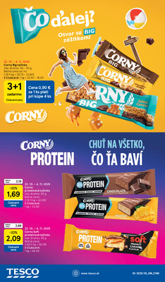Tesco malé hypermarkety od 22.10. do 28.10.2025