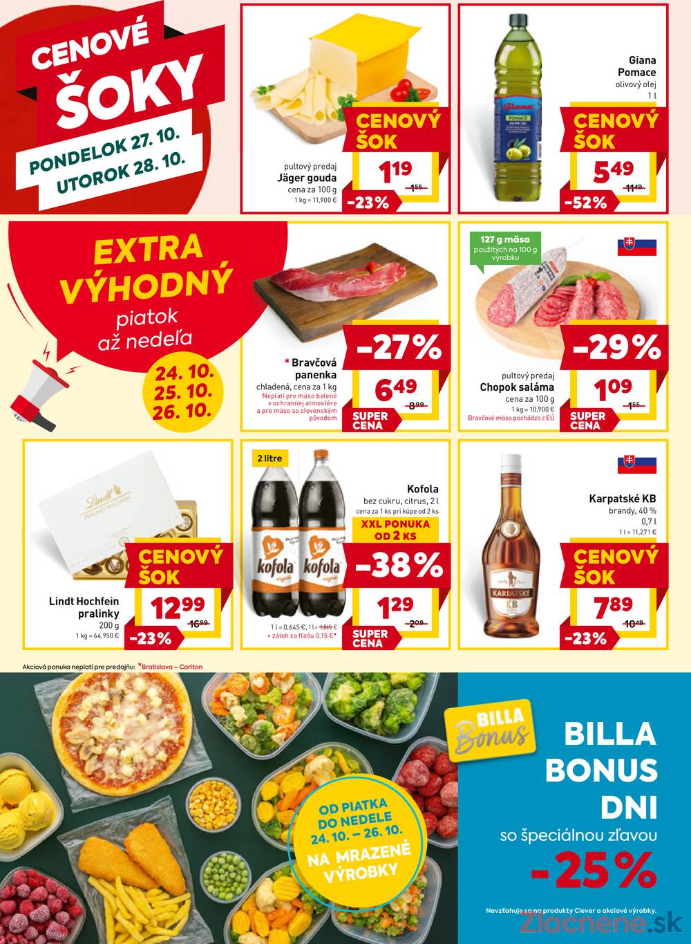 Leták Billa - Billa od 22.10. do 28.10.2025 - strana 20 Leták Billa - Billa od 22.10. do 28.10.2025 - strana 20