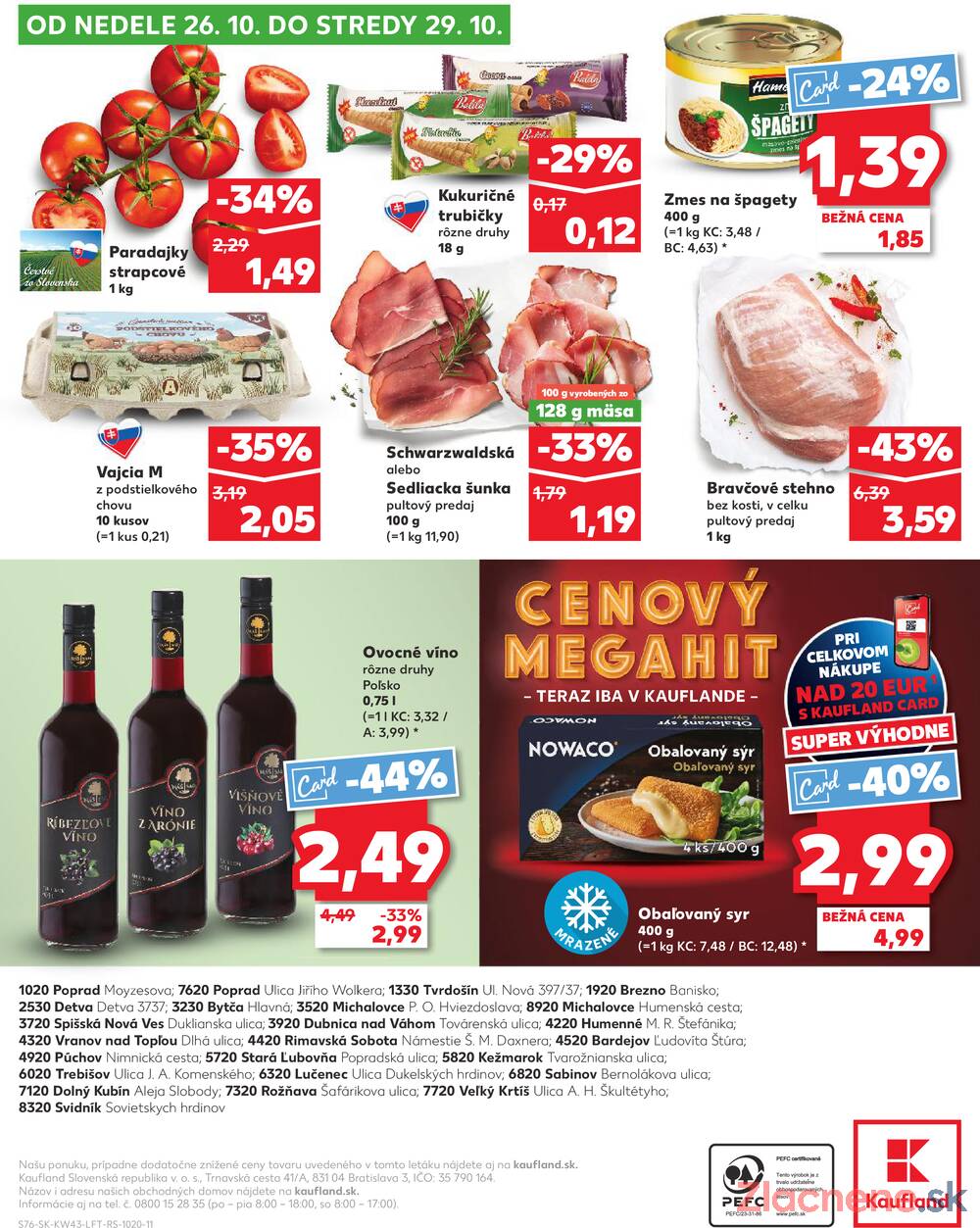 Leták Kaufland - Kaufland 23.10. - 29.10. - Kaufland Púchov - strana 76 Leták Kaufland - Kaufland 23.10. - 29.10. - Kaufland Púchov - strana 76