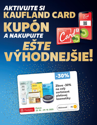 Kaufland 23.10. - 29.10. - Kaufland Poprad - Jiřího Wolkera