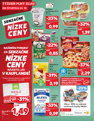 Kaufland 23.10. - 29.10. - Kaufland Poprad - Jiřího Wolkera