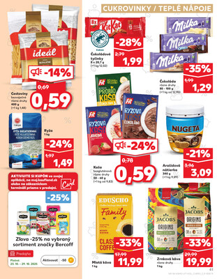 Kaufland 23.10. - 29.10. - Kaufland Trnava - Nová ul.