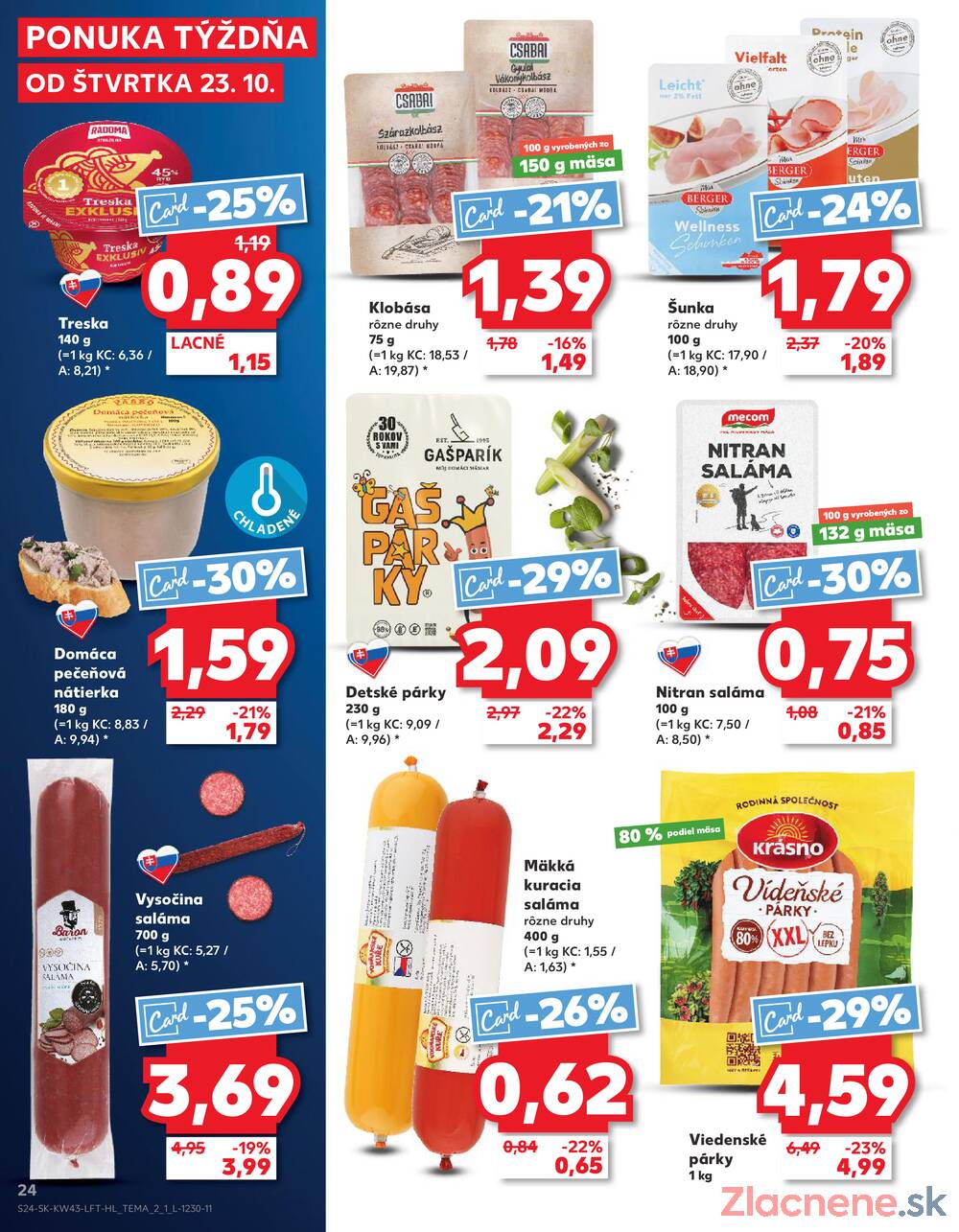 Leták Kaufland - Kaufland 23.10. - 29.10. - Kaufland Senica - strana 24
