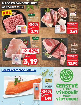 Kaufland 23.10. - 29.10. - Kaufland (Kasárenská, Šamorín)