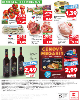 Kaufland 23.10. - 29.10. - Kaufland Bratislava - Nové Mesto