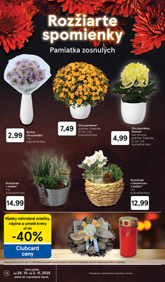 Tesco supermarkety od 29.10. do 4.11.2025