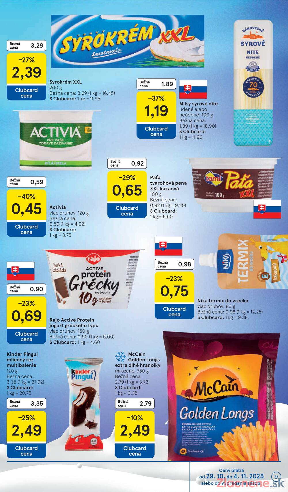 Leták Tesco
		  platný do 4.11.2025 - strana 9