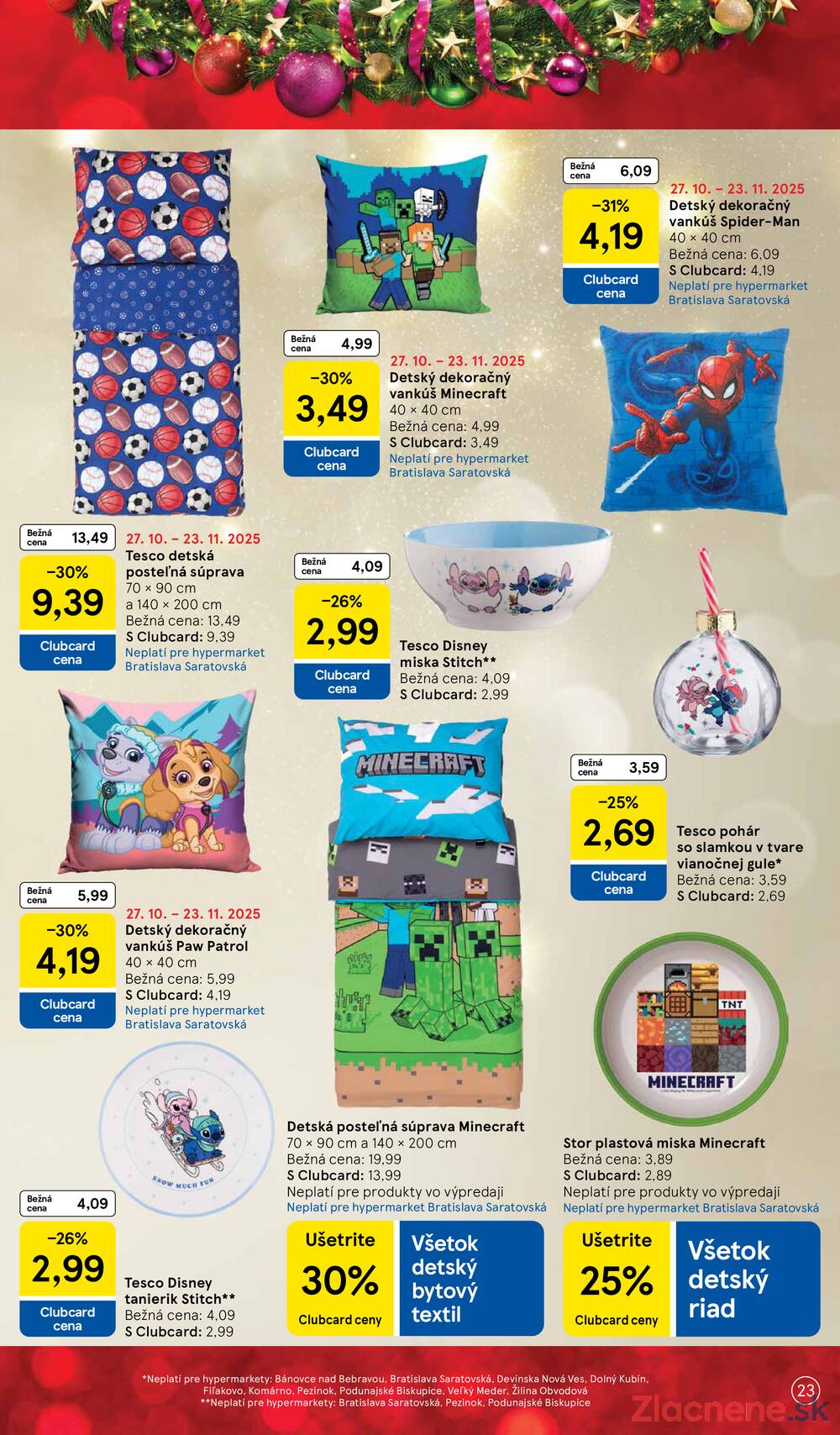 Leták Tesco
platný do 17.11.2025 - strana 23