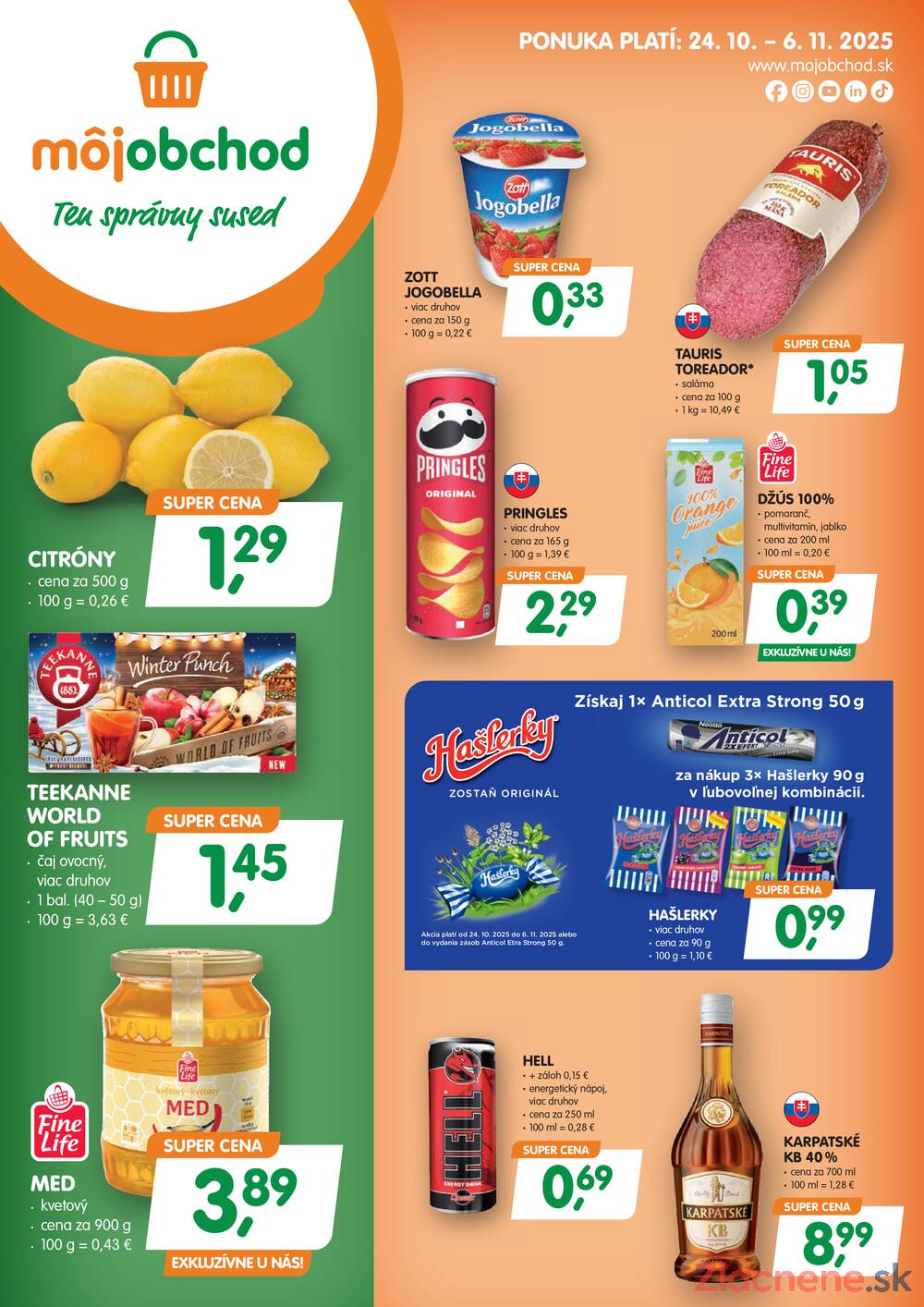 Leták Môj obchod - Moj obchod do 6.11. - strana 1 Leták Môj obchod - Moj obchod do 6.11. - strana 1