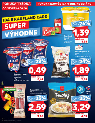 Kaufland 30.10. - 5.11. - Kaufland Poprad - Jiřího Wolkera