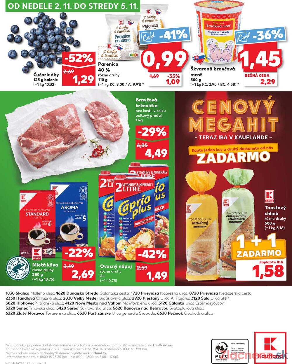 Leták Kaufland - Kaufland 30.10. - 5.11. - Kaufland Piešťany - strana 78 Leták Kaufland - Kaufland 30.10. - 5.11. - Kaufland Piešťany - strana 78