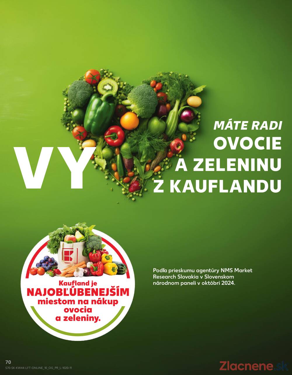 Leták Kaufland - Kaufland 30.10. - 5.11. - Kaufland Trnava - Nová ul. - strana 70