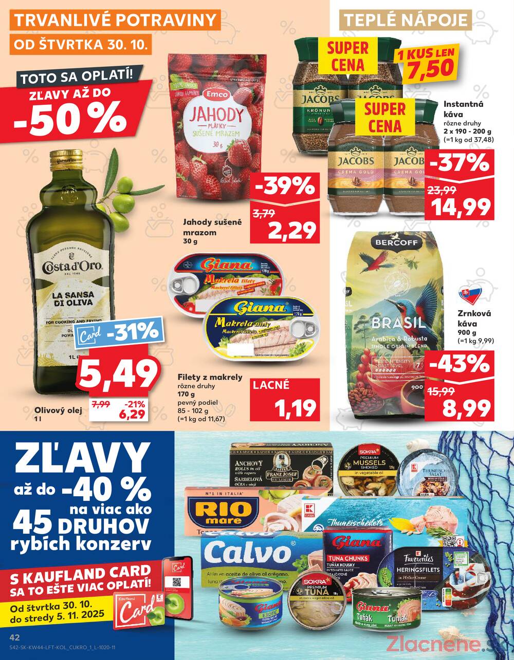 Leták Kaufland - Kaufland 30.10. - 5.11. - Kaufland Trnava - Trstínska cesta - strana 42