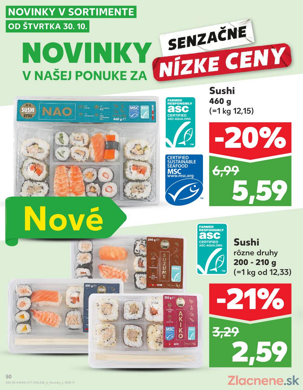 Leták Kaufland - Kaufland 30.10. - 5.11. - Kaufland Šamorín-Mliečno - Krajinská cesta - strana 50