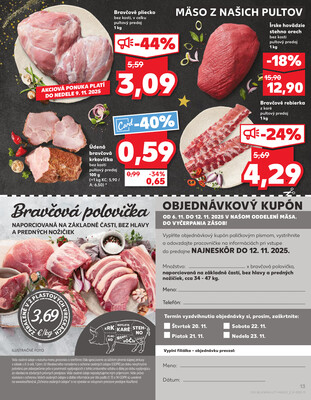 Kaufland 6.11. - 12.11. - Kaufland Vranov nad Topľou