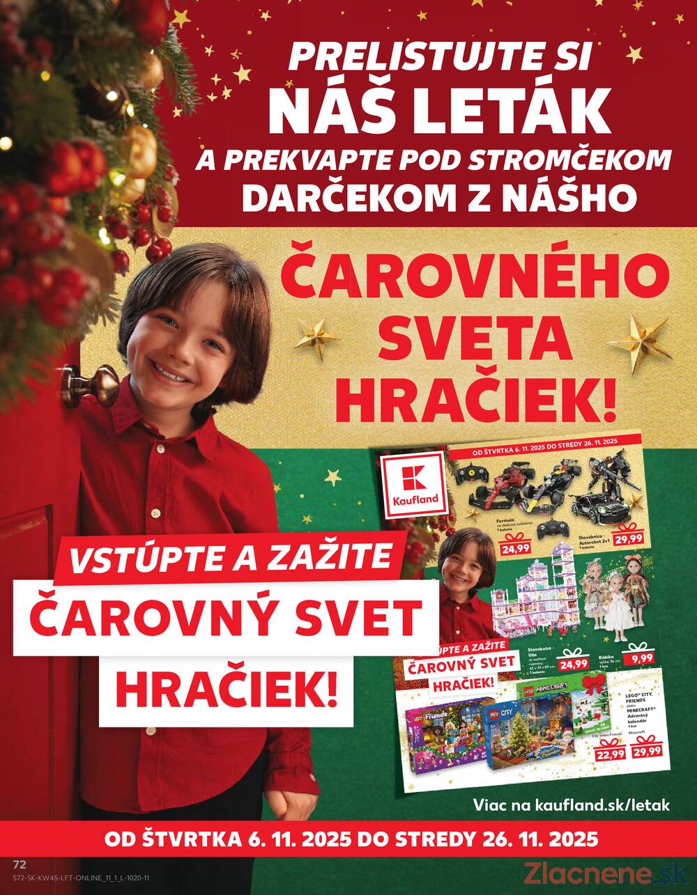 Leták Kaufland - Kaufland 6.11. - 12.11. - Kaufland Šamorín-Mliečno - Krajinská cesta - strana 72