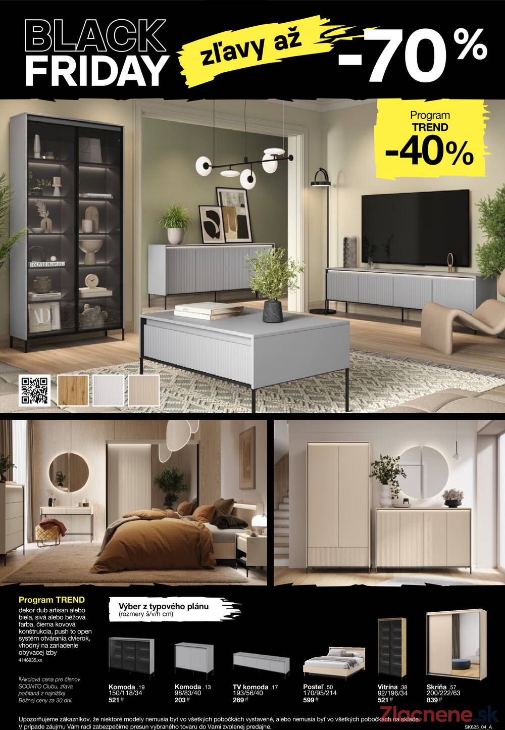 Leták SCONTO nábytok - Sconto nábytok Black Friday od 4.11. do 4.12.2025 - strana 4