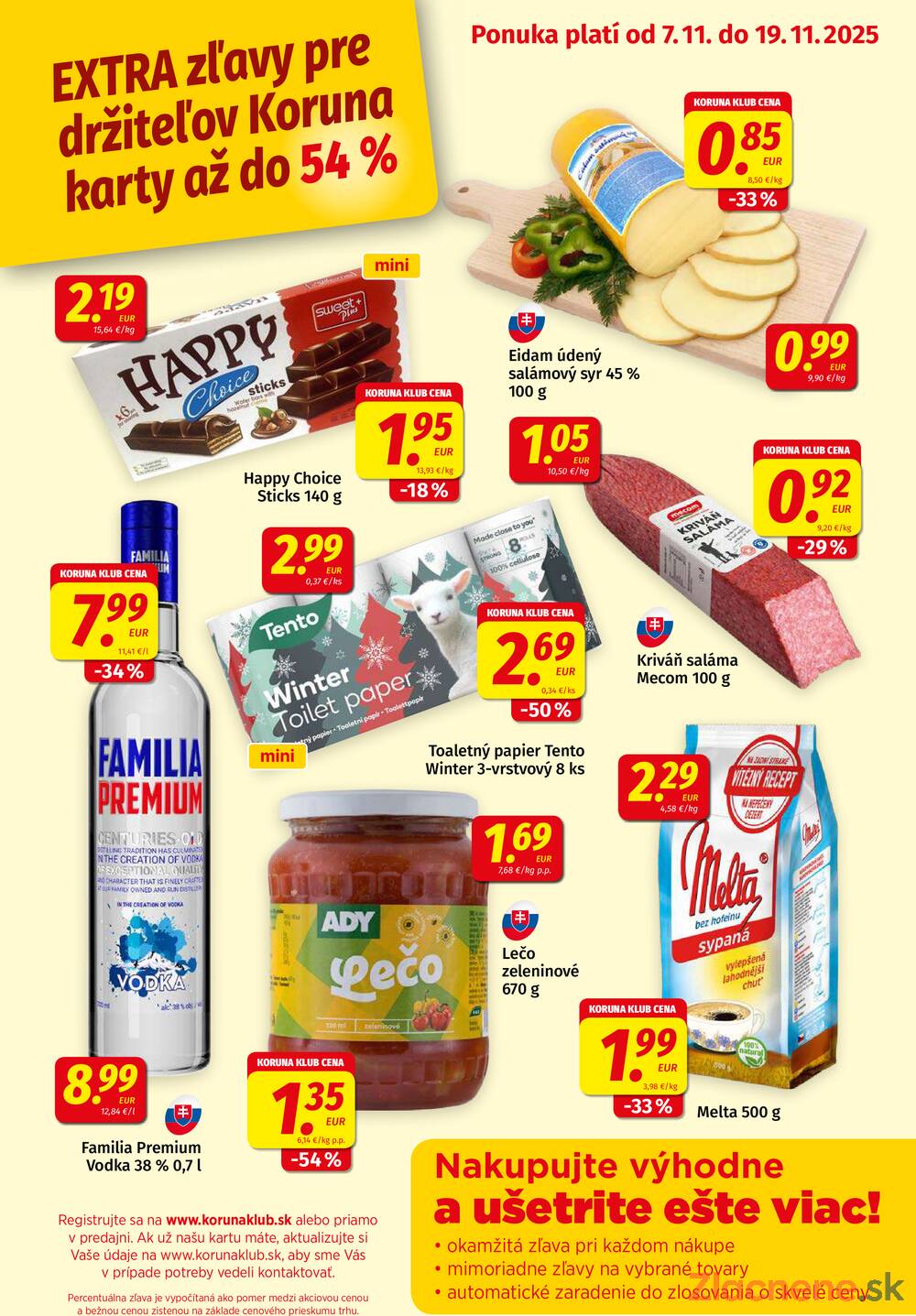 Leták KORUNA
		  platný do 19.11.2025 - strana 9