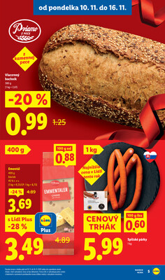 Leták Lidl
platný do 16.11.2025 - strana 9