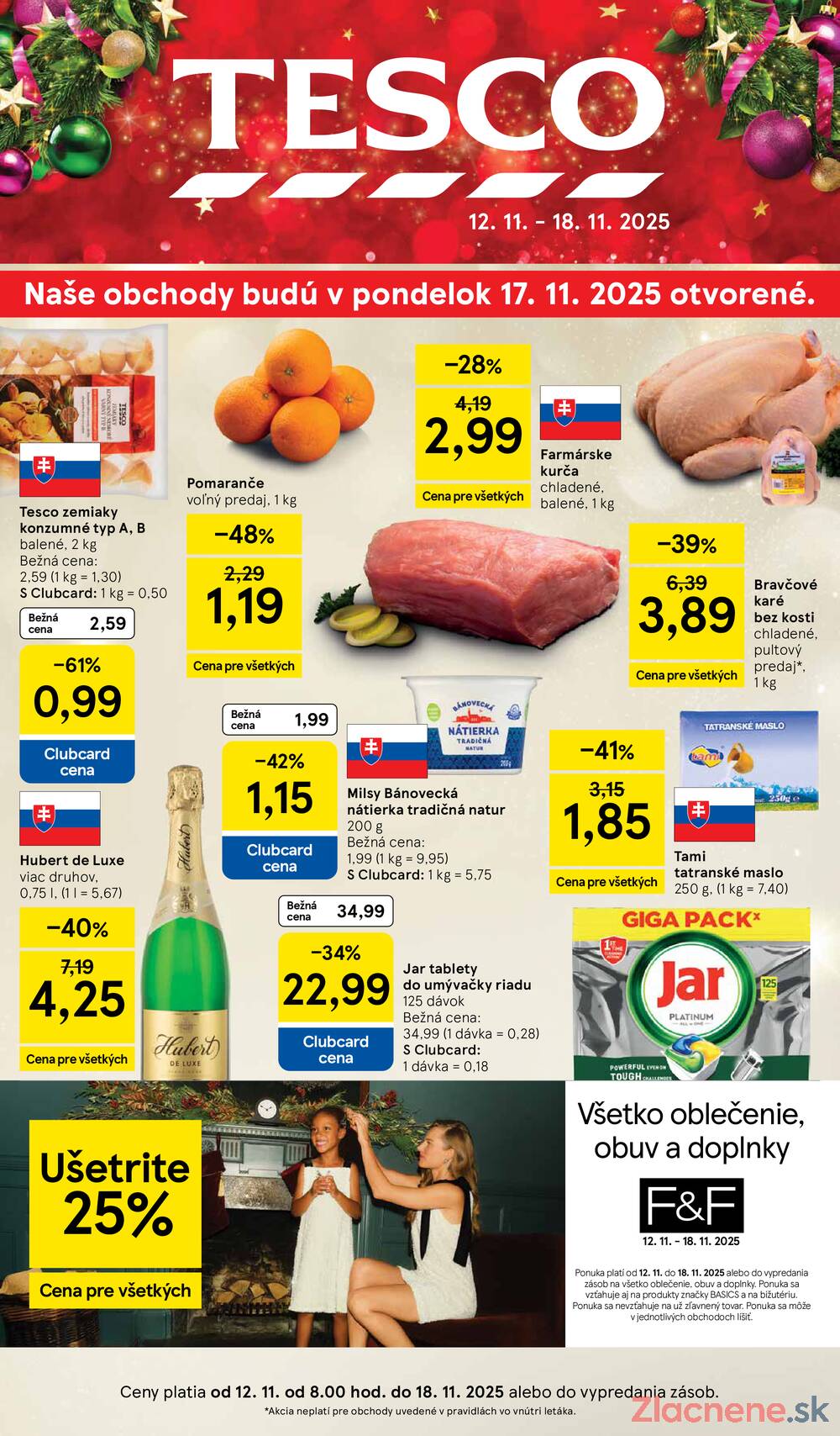 Leták Tesco
		  platný do 18.11.2025 - strana 1