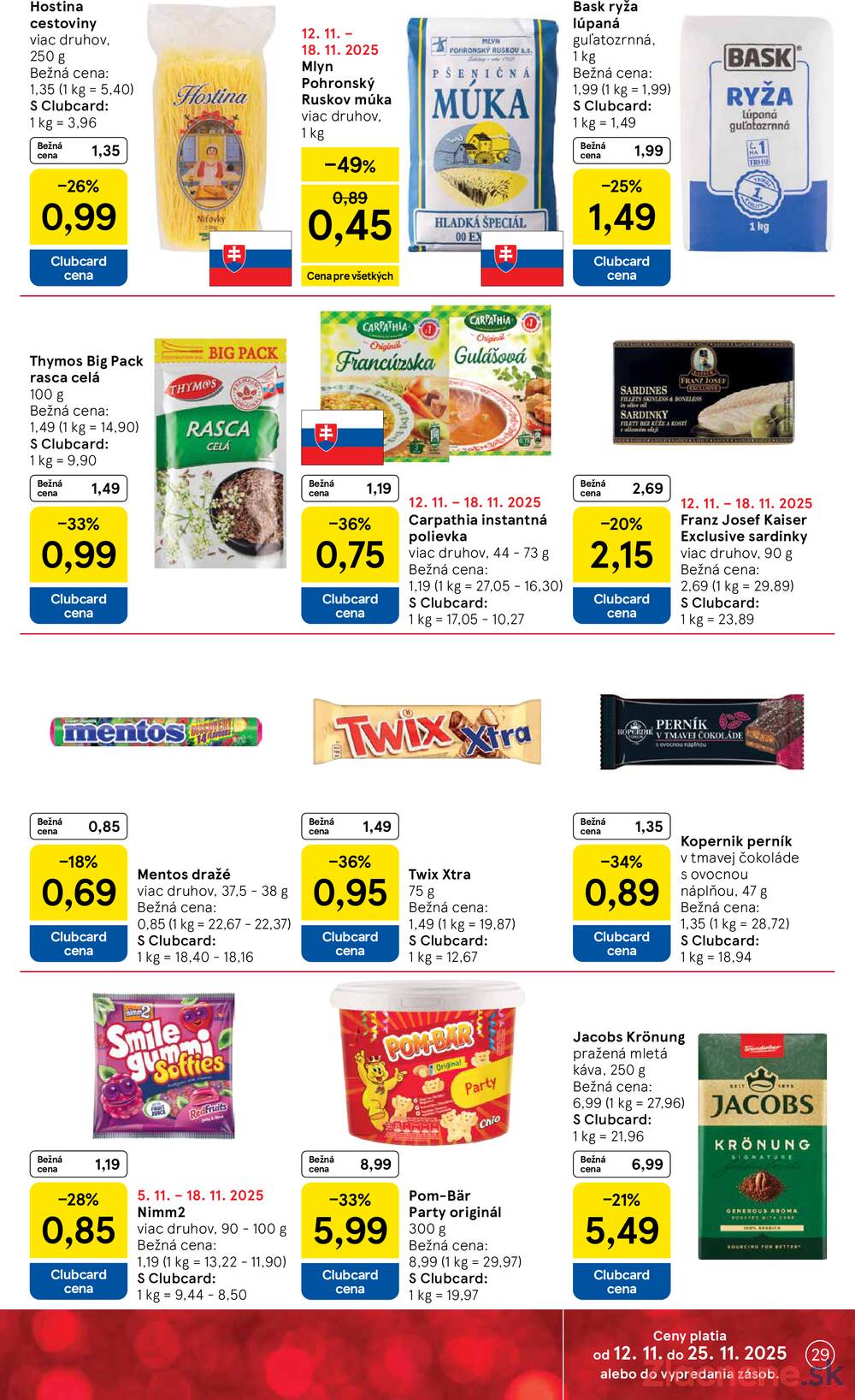 Leták Tesco - Tesco malé hypermarkety od 12.11. do 18.11.2025 - strana 29