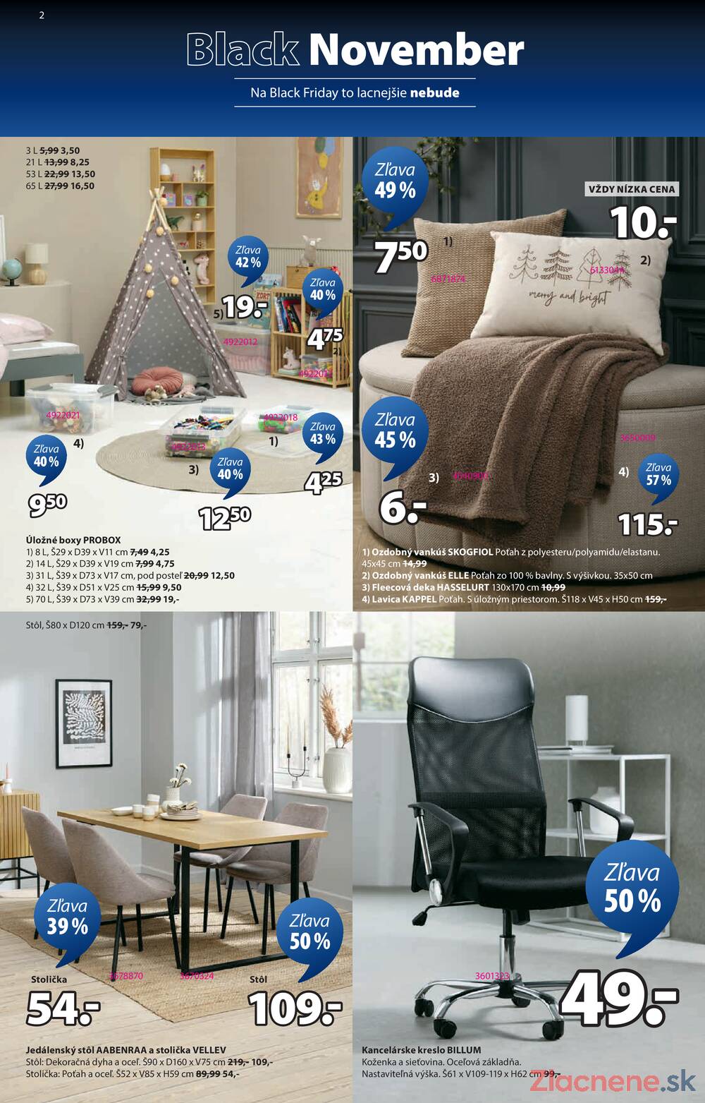 Leták Jysk
platný do 23.11.2025 - strana 2