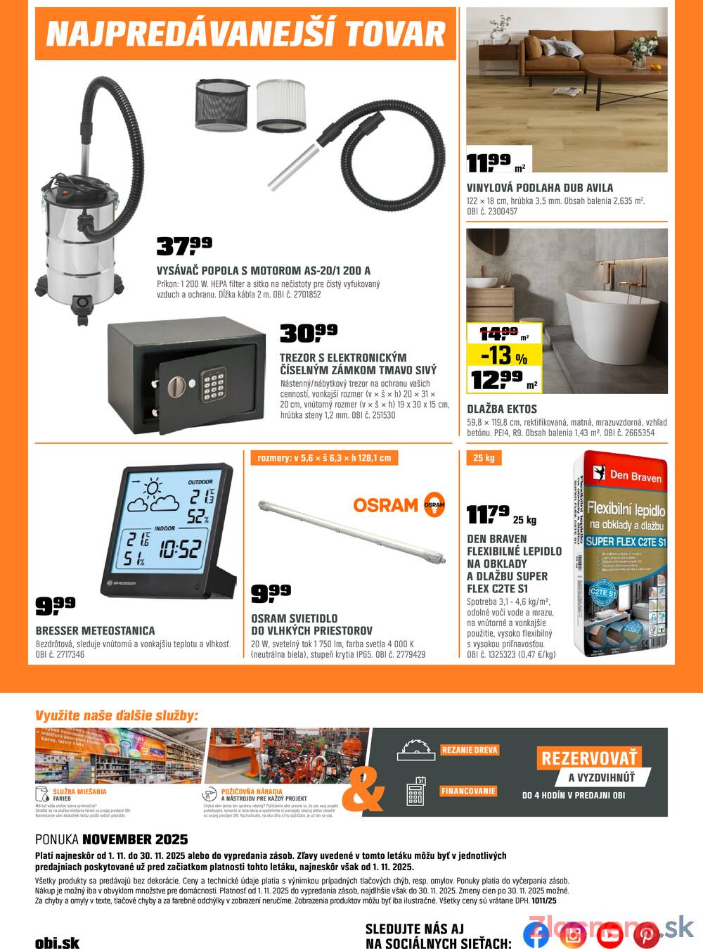 Leták OBI
platný do 30.11.2025 - strana 21