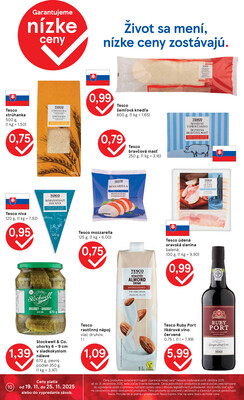 Tesco supermarkety od 19.11. do 25.11.2025