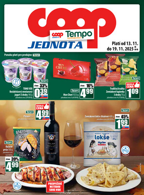 Leták COOP Jednota Slovensko
		  platný do 19.11.2025 - strana 29