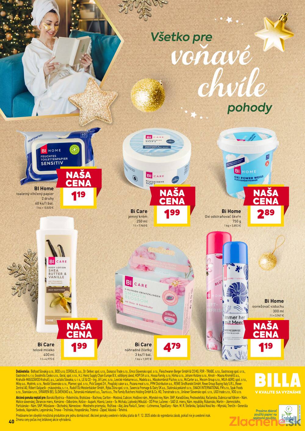 Leták Billa
platný do 9.12.2025 - strana 40