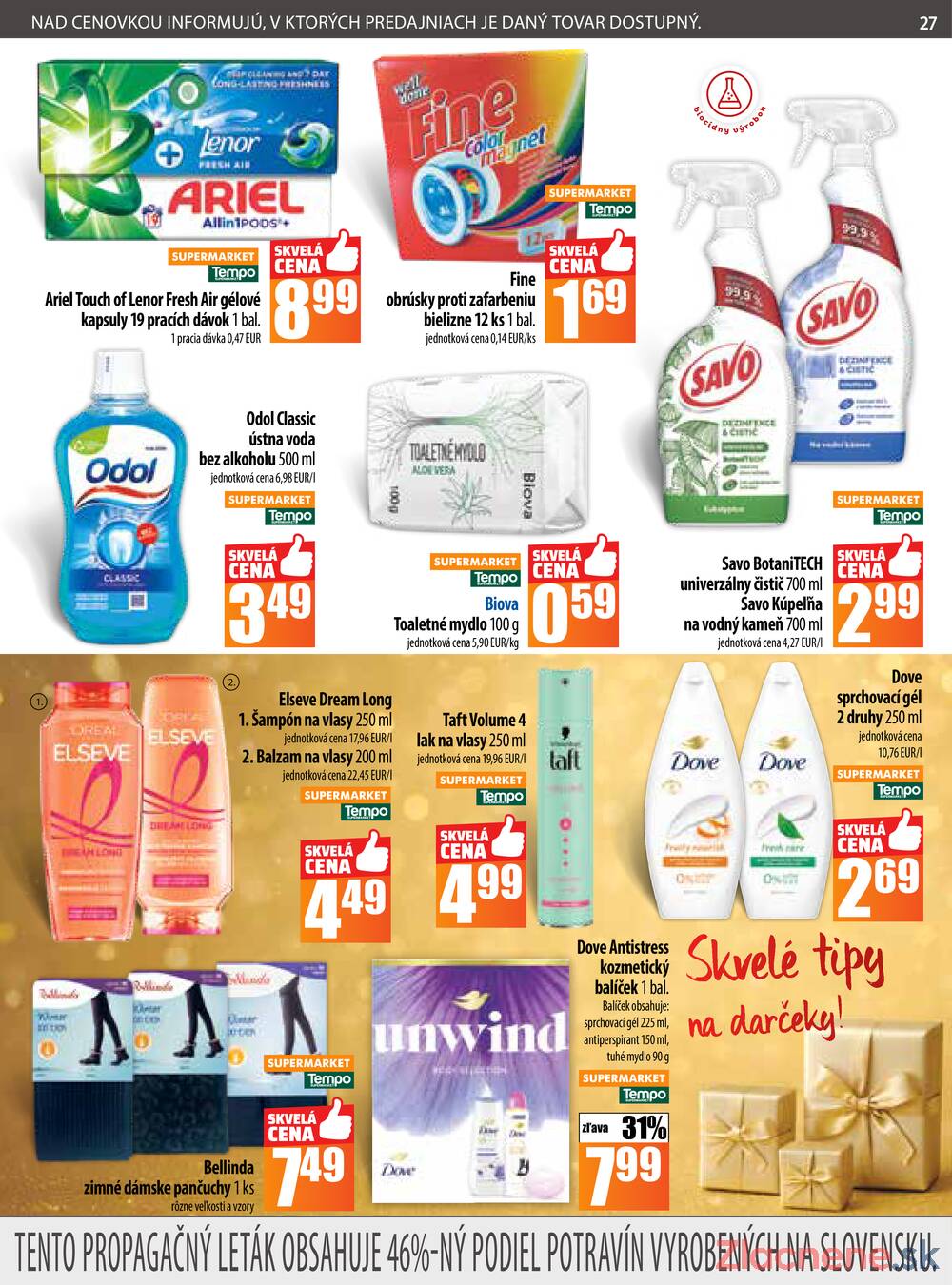 Leták COOP Jednota Slovensko
		  platný do 26.11.2025 - strana 27